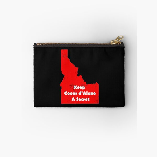 Item preview, Keep Coeur d'Alene a secret - red grunge designed and sold by ScapegoatPrints.