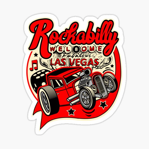 Sticker Rock n Roll Red White and Black Sticker by MemphisCenter