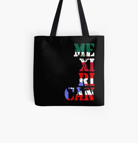Mexico Puerto Rico Flag Mexican Illustrated Tote Bag Mexi Rican Totes Bags Purses Valresa Com