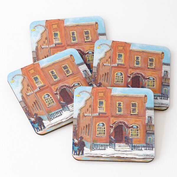 Item preview, BAGG SYNAGOGUE MONTREAL WINTER SCENE CANADIAN ART CAROLE SPANDAU designed and sold by Carole  Spandau.