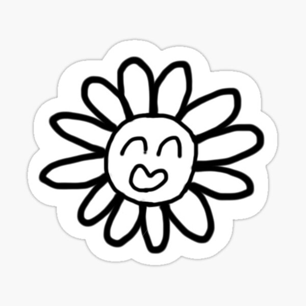 Bts Jhope Smiley Flower Sticker By Pacxheco Redbubble