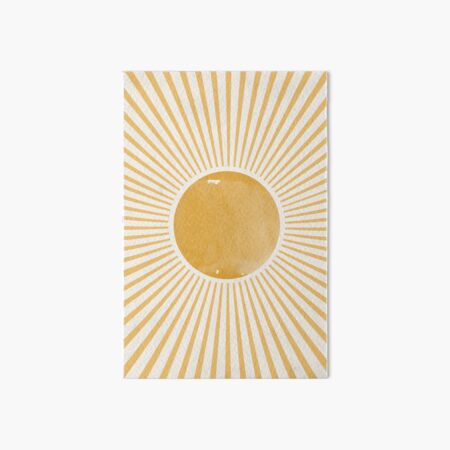 Retro Sun Mid Century Modern Art Board Print