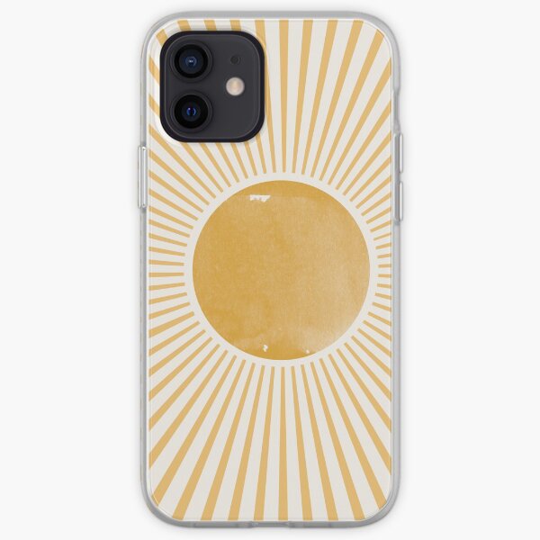 Retro Sun Mid Century Modern iPhone Soft Case