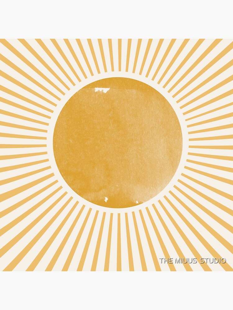 Retro Sun Mid Century Modern by MiuusStudio