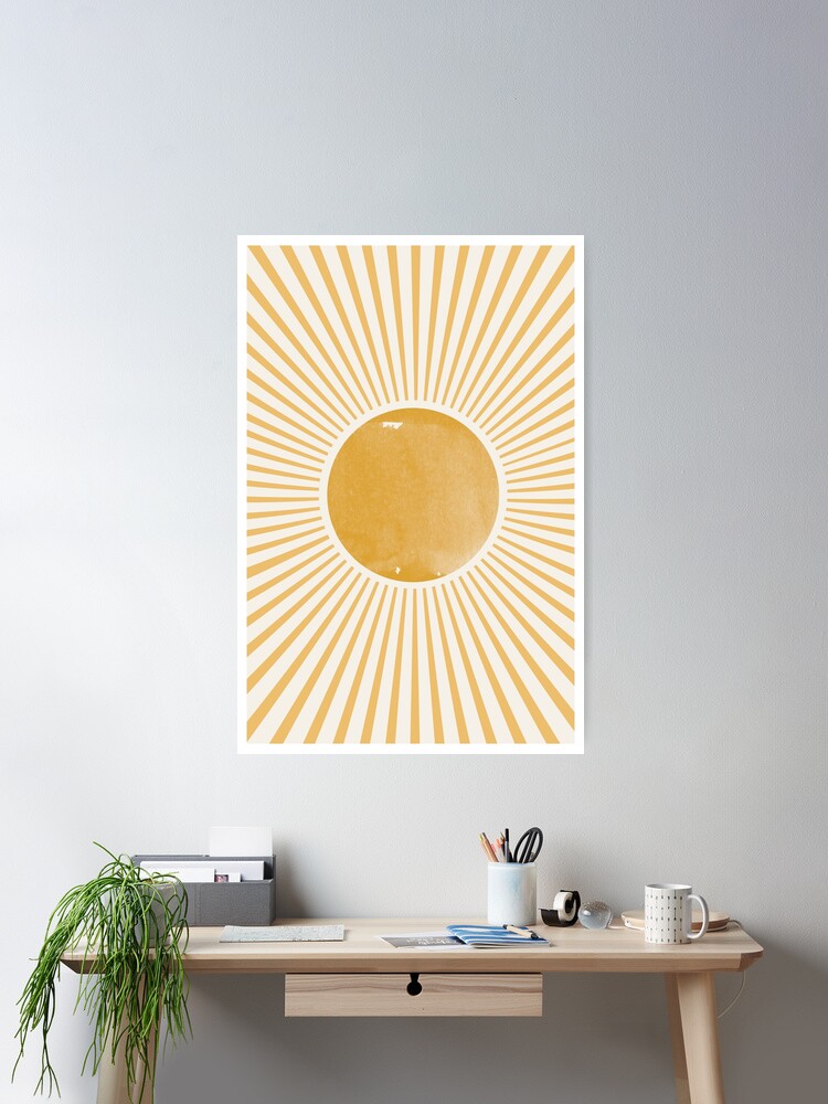 Thumbnail 1 of 3, Poster, Retro Sun Mid Century Modern designed and sold by MiuusStudio.