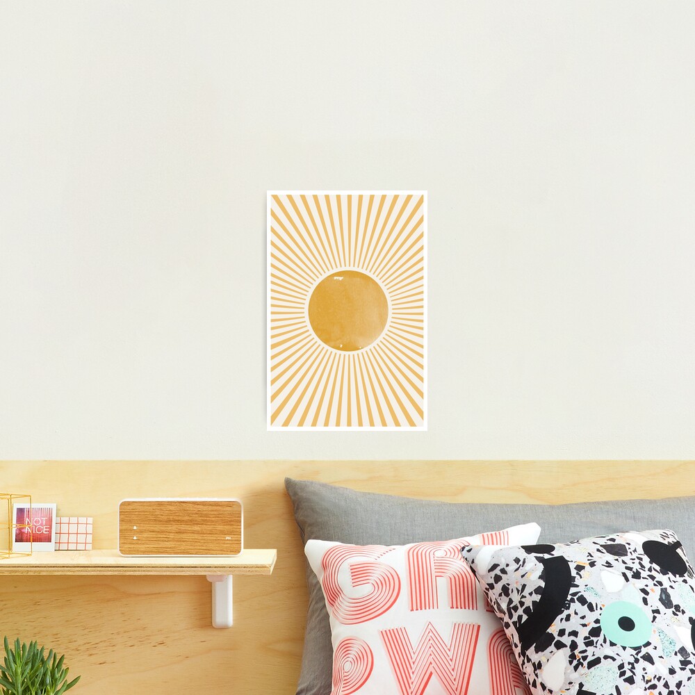 Retro Sun Mid Century Modern | Photographic Print