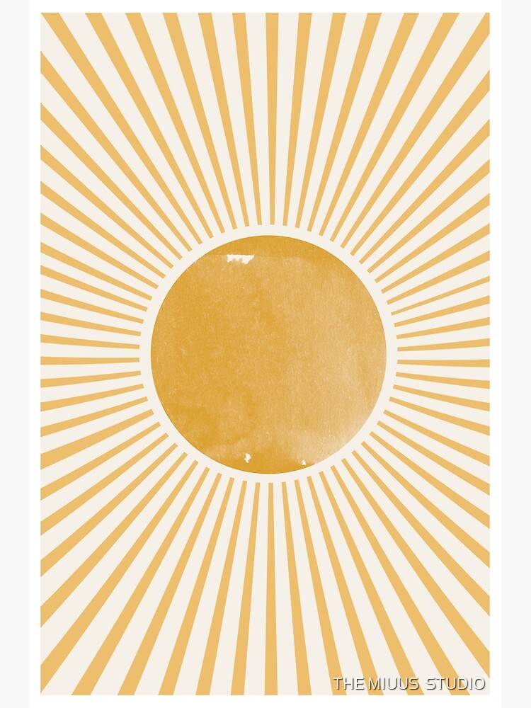 Retro Sun Mid Century Modern by MiuusStudio