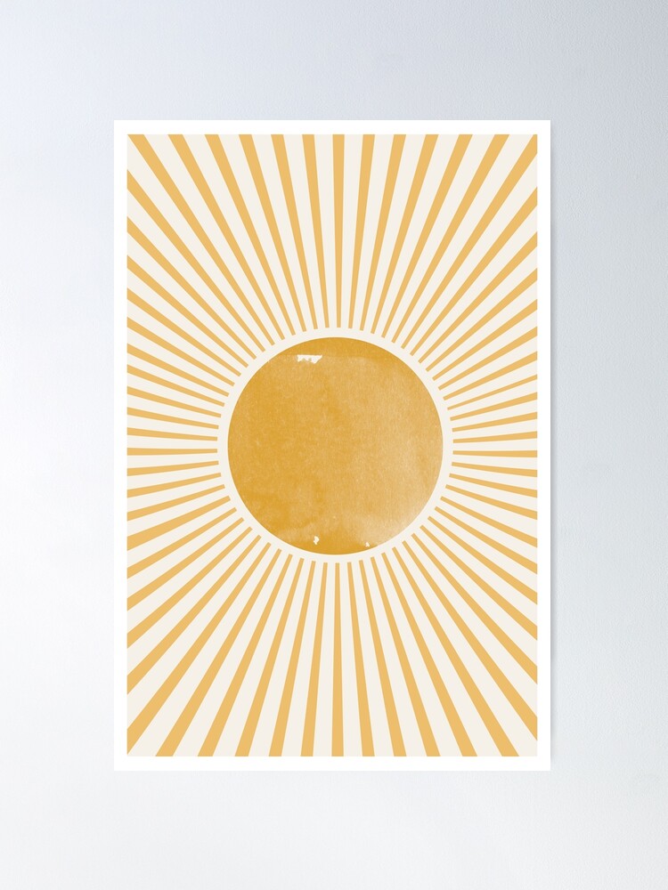 Thumbnail 2 of 3, Poster, Retro Sun Mid Century Modern designed and sold by MiuusStudio.