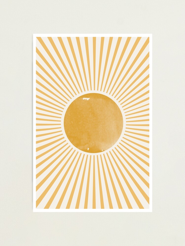 Alternate view of Retro Sun Mid Century Modern Photographic Print