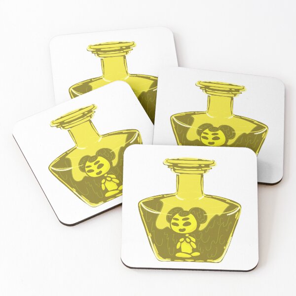 Item preview, Yellow ink girl in bottle designed and sold by TealLeaf.