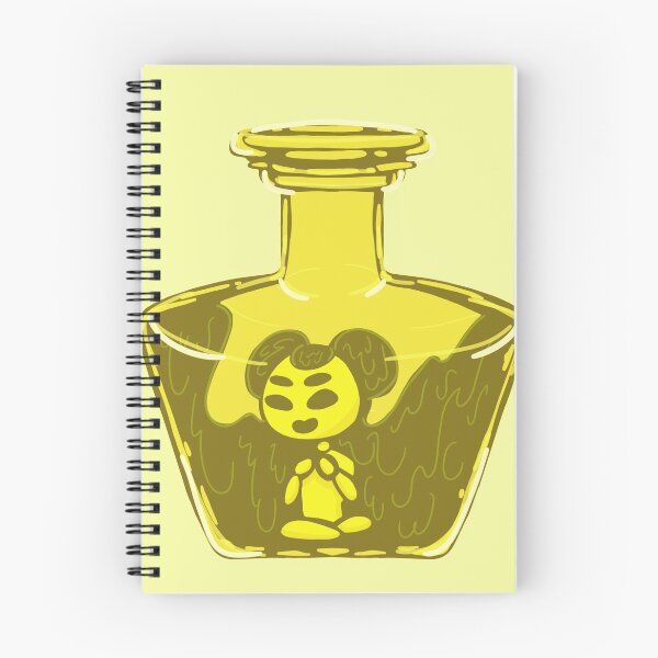 Item preview, Yellow ink girl in bottle designed and sold by TealLeaf.