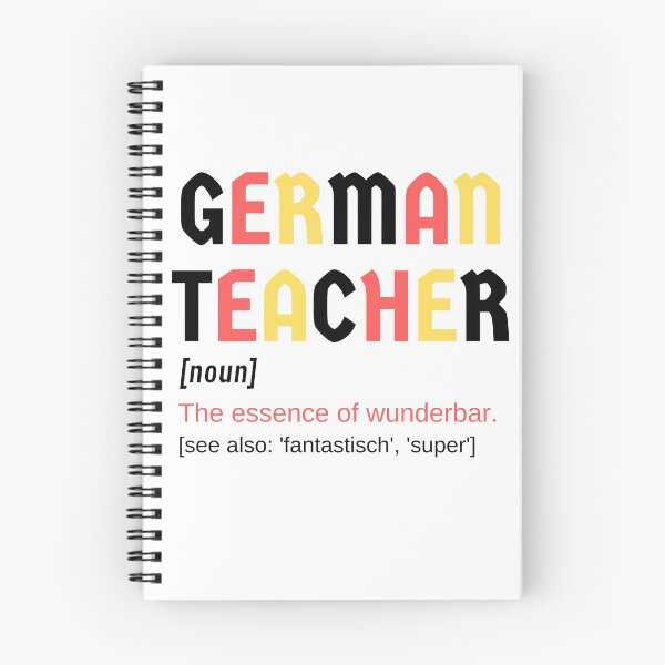 Item preview, German Teacher Wonderful Wunderbar Fantastic Super Noun Definition  designed and sold by Time4German.