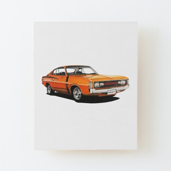 1972 VH Chrysler Valiant Charger R/T E49 Wood Mounted Print