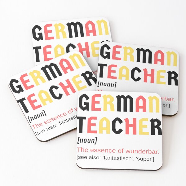 Item preview, German Teacher Wonderful Wunderbar Fantastic Super Noun Definition  designed and sold by Time4German.
