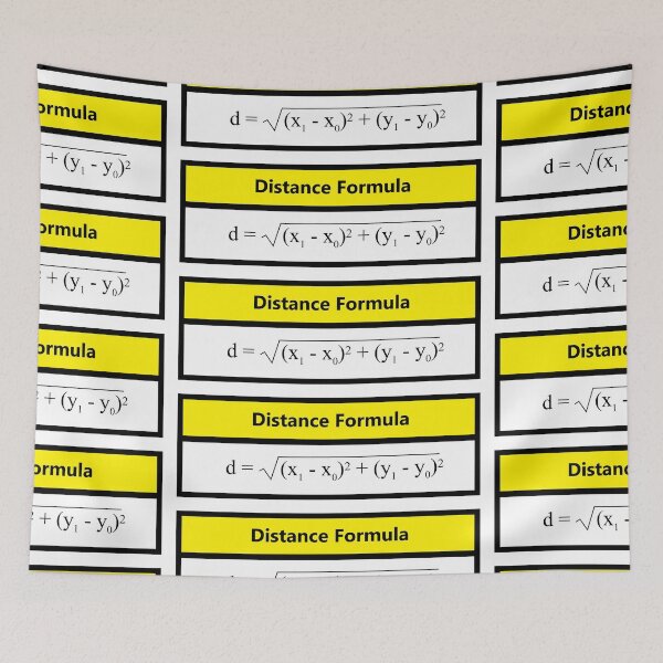 Item preview, Distance Formula: The AlgebraMatrix at Redbubble designed and sold by Mark Stansberry.