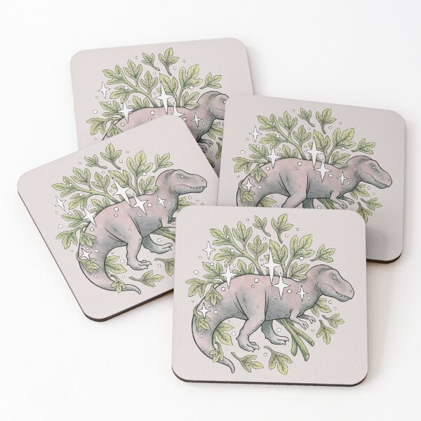 Item preview, Tyrannosaurus & Sassafras | Dinosaur Botanical Art designed and sold by OMEGAFAUNA.