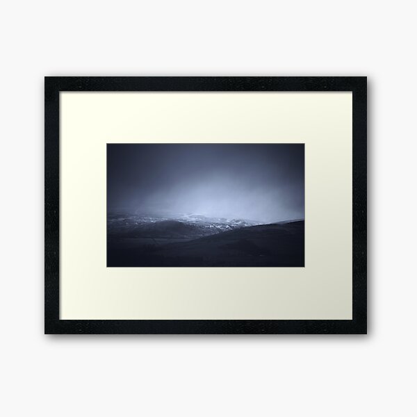 Cloudy Days 2: Passing Snow, Strathearn Framed Art Print