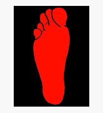 Right Foot Photographic Print