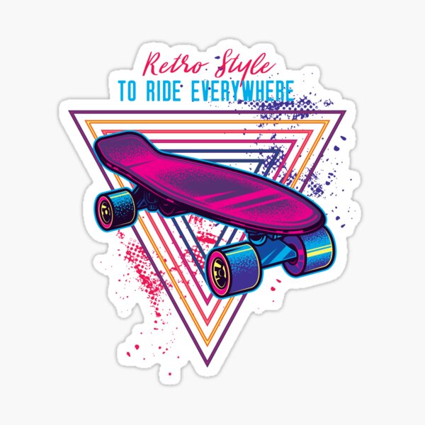 80s Old School Skateboard Stickers | Redbubble