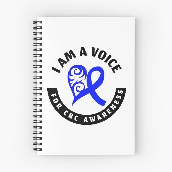 Item preview, Colon Cancer Blue Ribbon CRC Awareness Heart Support Voice design designed and sold by CreatedByHeidi.