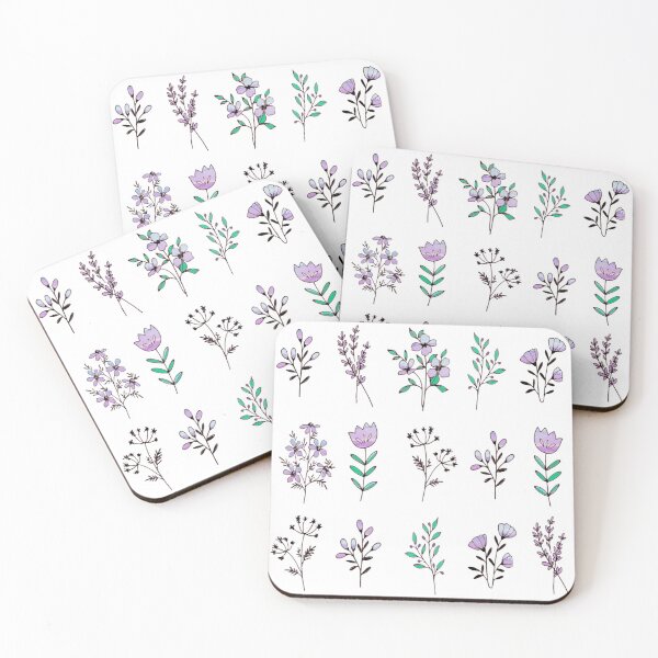 Item preview, Wildflowers watercolor mini  designed and sold by OkihanaShop.