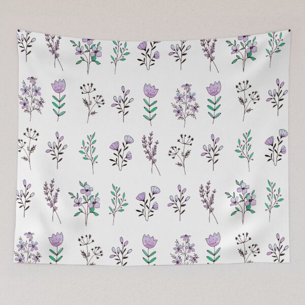 Item preview, Wildflowers watercolor mini  designed and sold by OkihanaShop.
