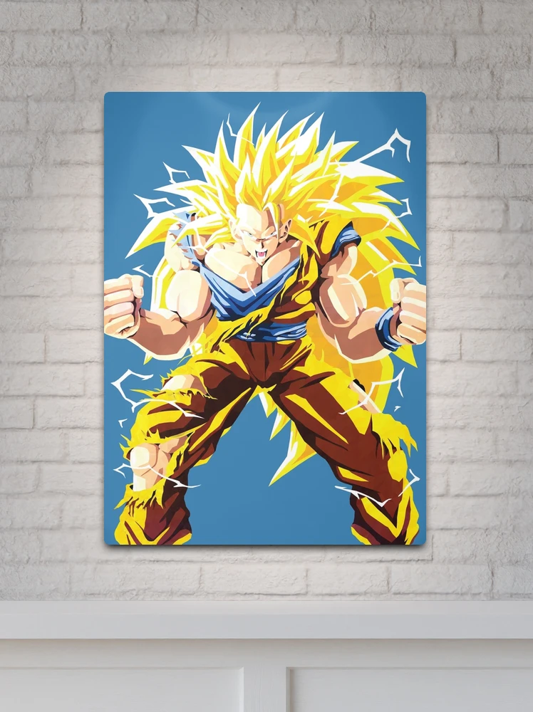 Anime cel of Goku Super Saiyan 3 , in Maroin Eluasti's Art of Anime Comic  Art Gallery Room