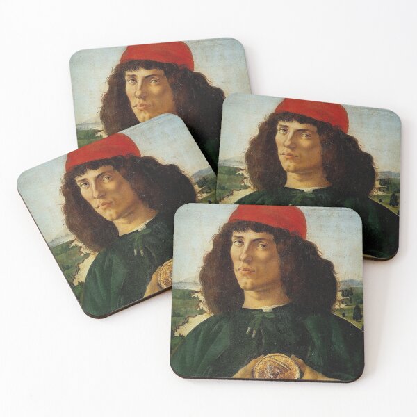 Item preview, Sandro Botticelli - Portrait of a Man with a Medal of Cosimo the Elder designed and sold by The Great  Art.