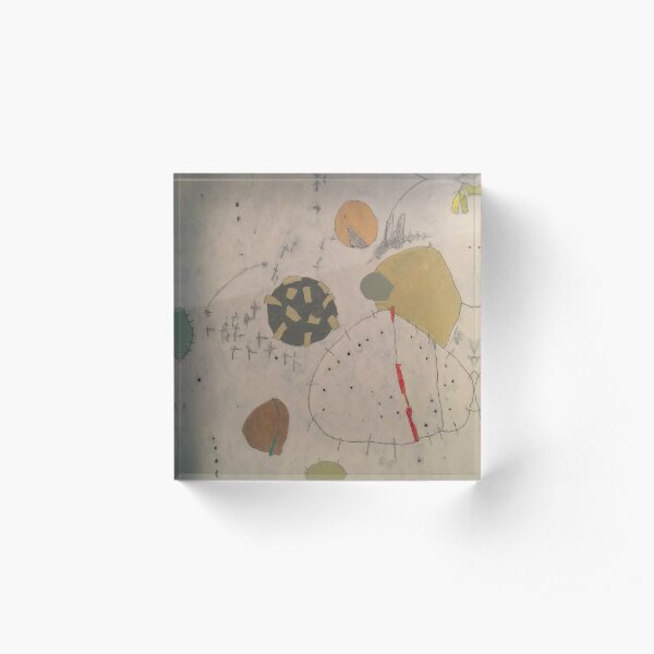 PEBBLES AND MILKWEED Acrylic Block
