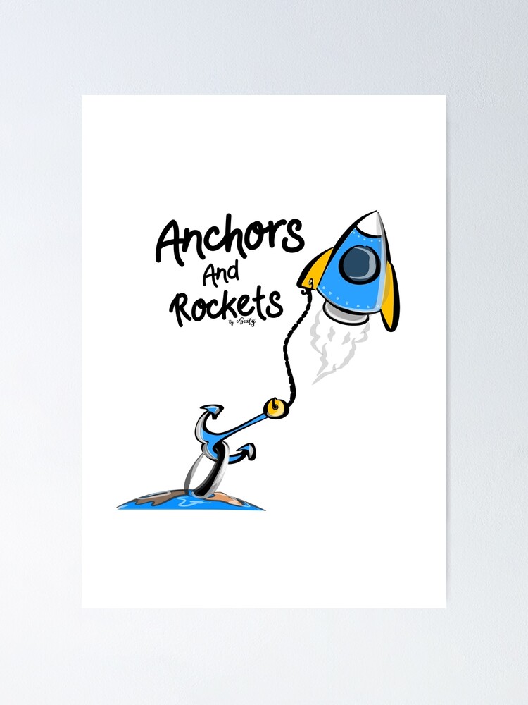 "Anchors and Rockets" Poster for Sale by eSeaty Redbubble