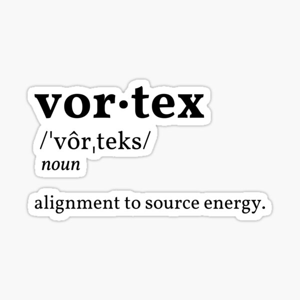 Vortex | The Law of Attraction Inspired Designs Clothing & Accessories Sticker