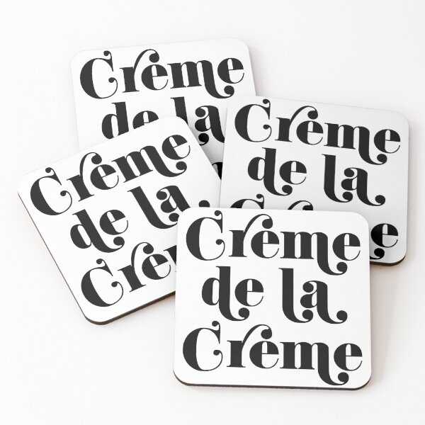 Item preview, CRÉME DE LA CRÉME (black) designed and sold by JennieCarolina.