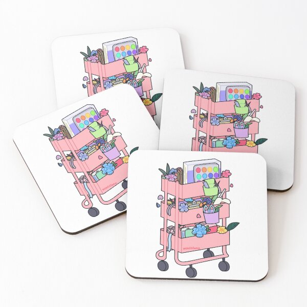 Item preview, Pink Craft Cart designed and sold by mintiiluna.