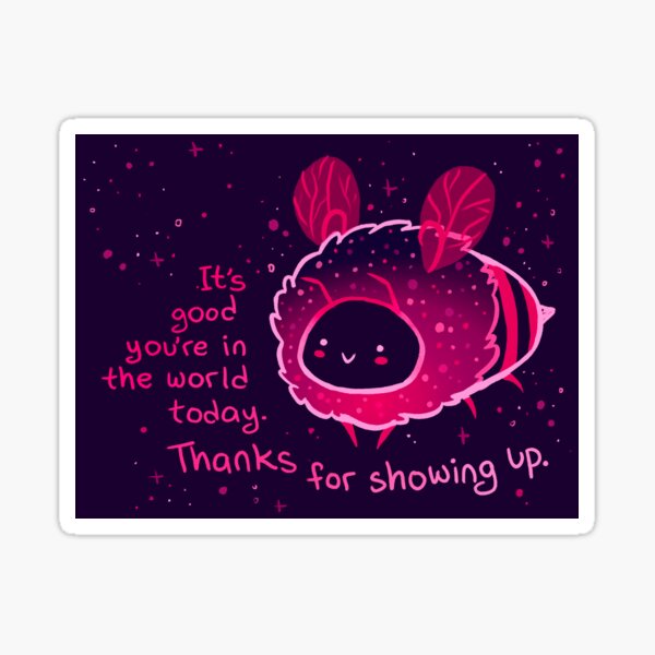 Item preview, "It's Good You're in the World Today" Neon Bee designed and sold by thelatestkate.