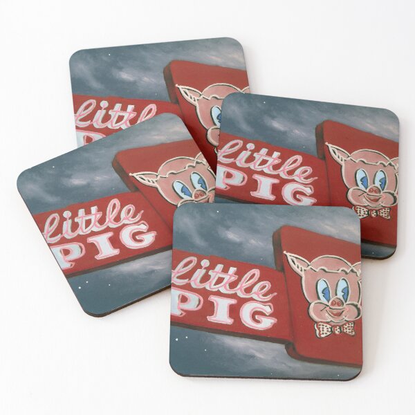 Item preview, Little Pig Drive Through sign designed and sold by amyvangaasbeck.