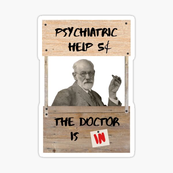 Item preview, The Doctor is In - Sigmund Freud designed and sold by Voytkostudios.