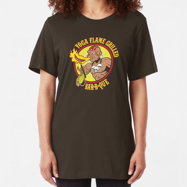 Yoga Flame Grilled BBQ Slim Fit T-Shirt