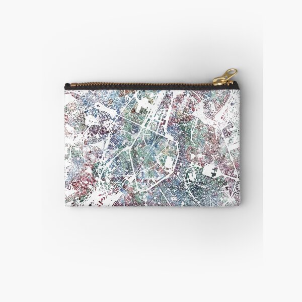 Item preview, Brussels map watercolor painting designed and sold by MapMapMaps.