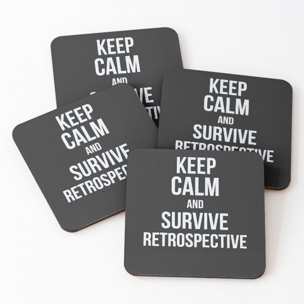 Item preview, Developer Keep Calm and Survive Retrospective designed and sold by bliptee.