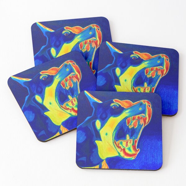 Item preview, Thermal-Camera Dobermann Dog Barking designed and sold by dragspice.