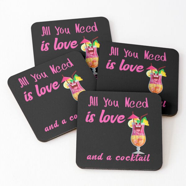 Item preview, All You Need is Love and a Cocktail 1 Design T-Shirt designed and sold by Paula Helit.