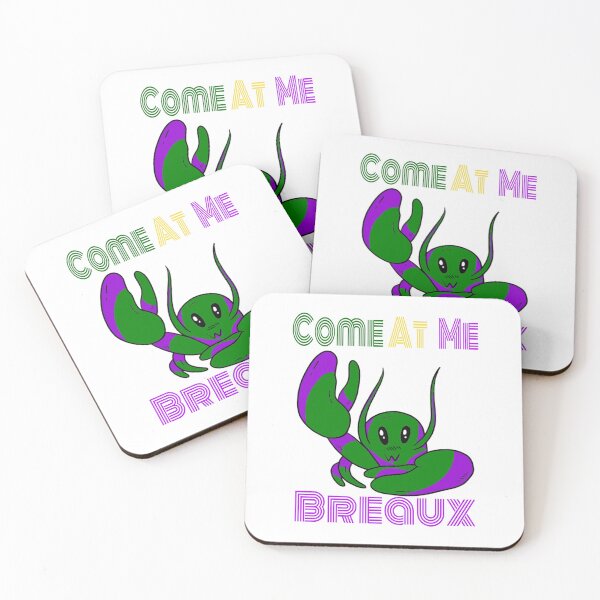 Item preview, Come At Me Breaux Funny Mardi Gras print designed and sold by RedmonsDesigns.