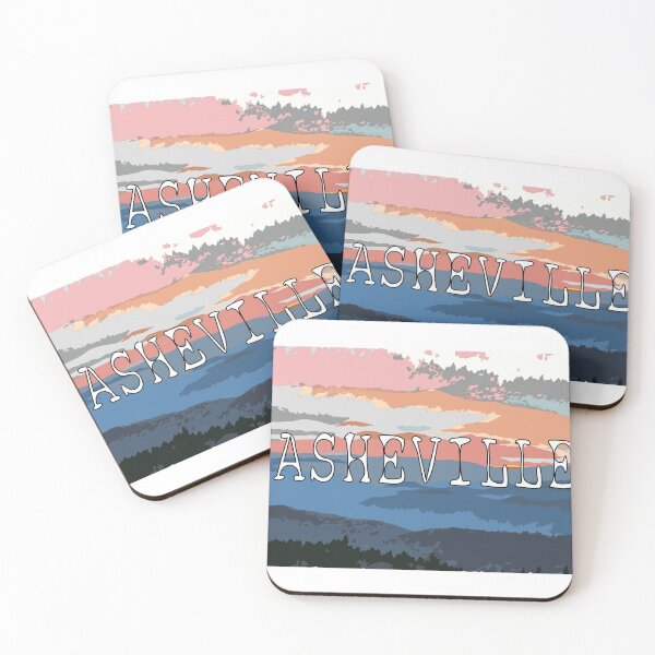 Item preview, ASHEVILLE / Blue Ridge Mountains at Sunset designed and sold by cocotoe.