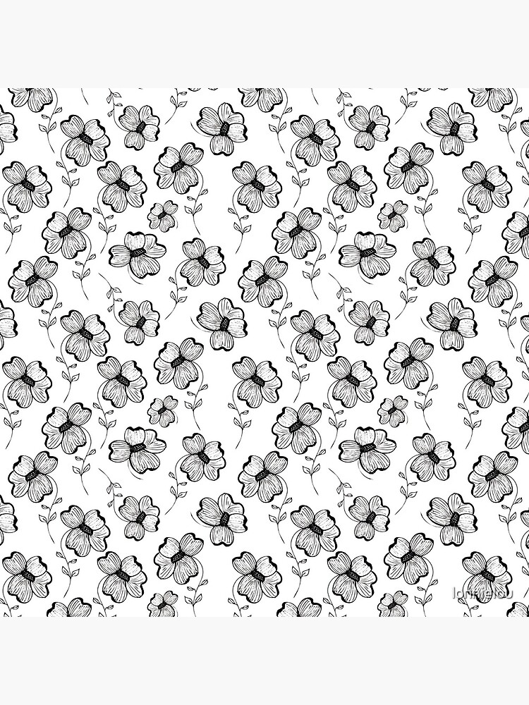 Monochrome Pretty Pansy by lonnielou