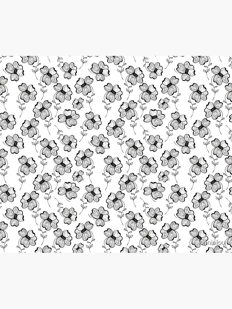 Monochrome Pretty Pansy by lonnielou