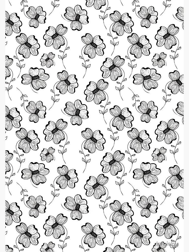 Monochrome Pretty Pansy by lonnielou