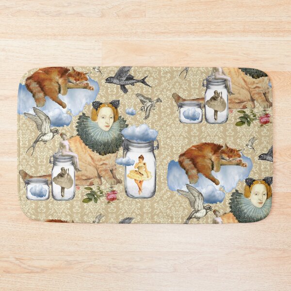 Item preview, The dream of the ginger cat designed and sold by AWAarts.