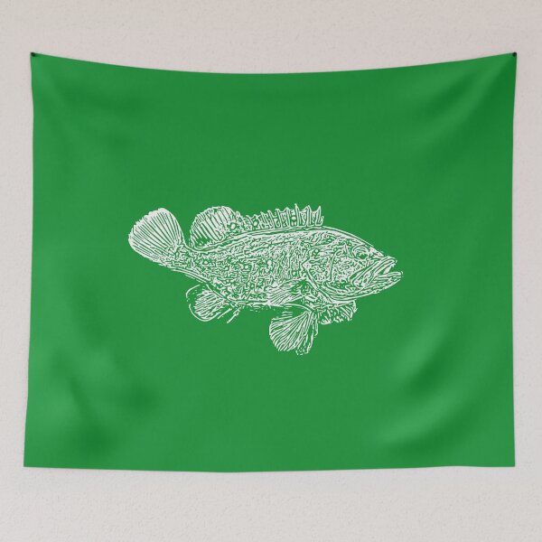 Item preview, Snowy Grouper White Print  designed and sold by designsasstultd.