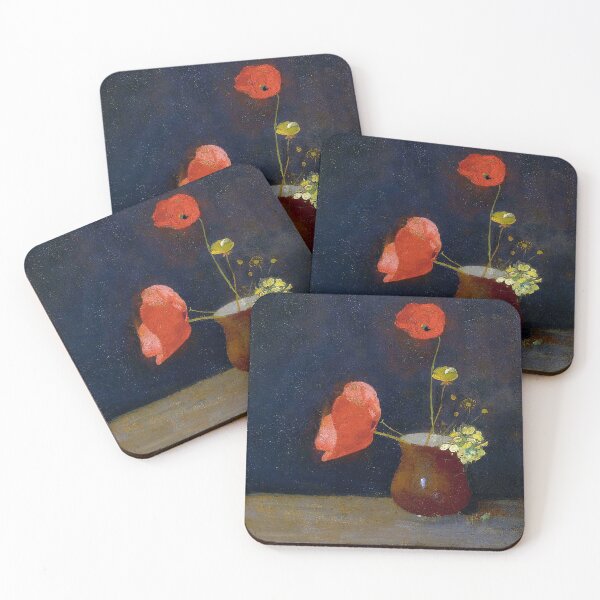 Aperçu de l'œuvre Odilon Redon - Coquelicots créée et vendue par DejaVuStudio.