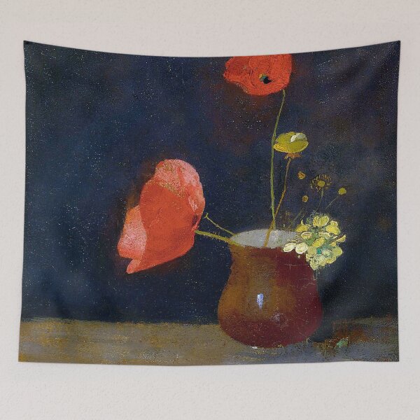 Artikelvorschau, Odilon Redon - Mohnblumen entworfen und verkauft von DejaVuStudio.